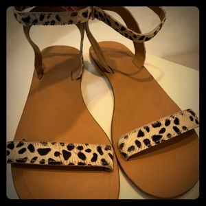 -NEW animal print strappy sandal